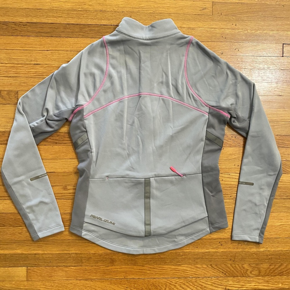 Pearl Izumi Cycling Jacket Womens Medium Gray Select Thermal Full Zip 11221680 - Picture 9 of 12